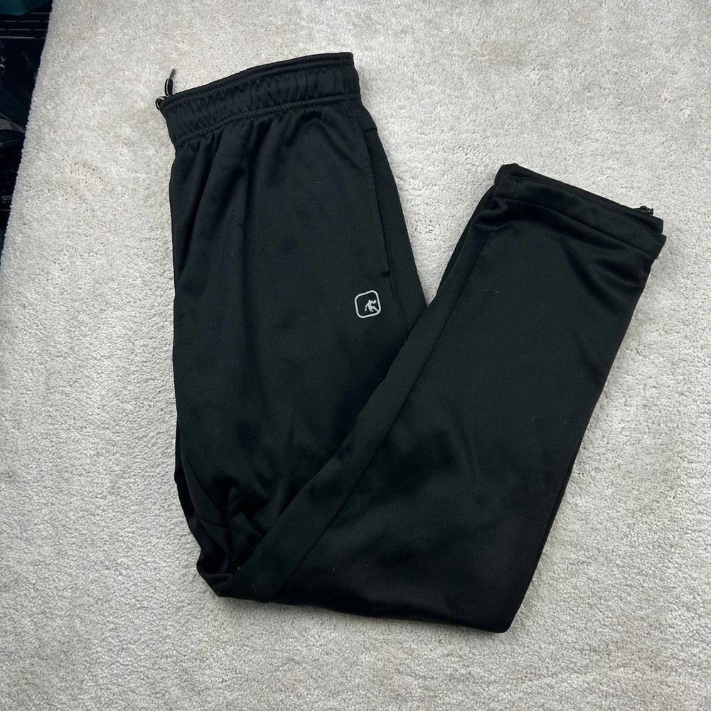AND1 Solid Track Pants M Black Fleece Lined Athleisure Gorpcore Sportswear
